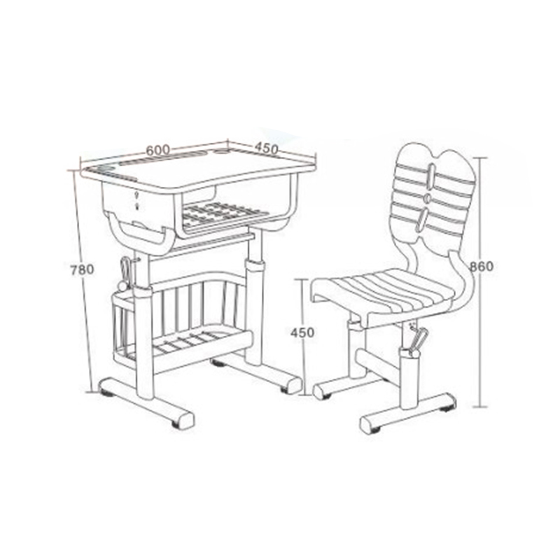 UC-A0301 Escritorio y silla de estudiante individual modernos