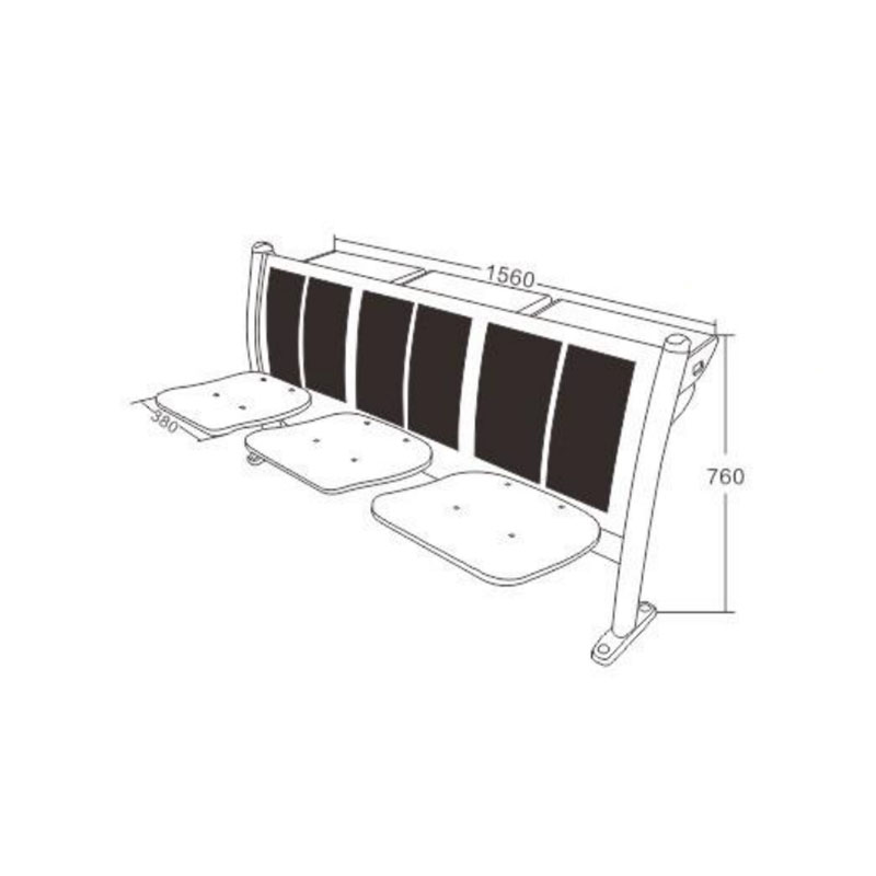 UC-A4201 Bancos plegables para teatros y salas de conferencias