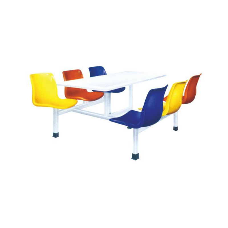 UC-A5201 Mesa y sillas de comedor de seis plazas de fibra de vidrio