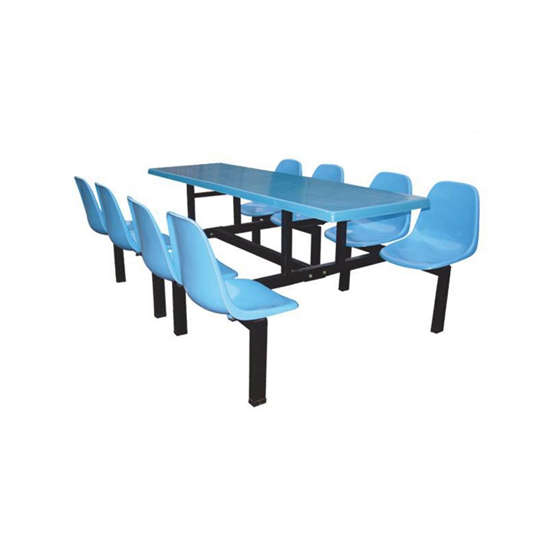 UC-A5203 Mesa y sillas de comedor de ocho plazas de fibra de vidrio