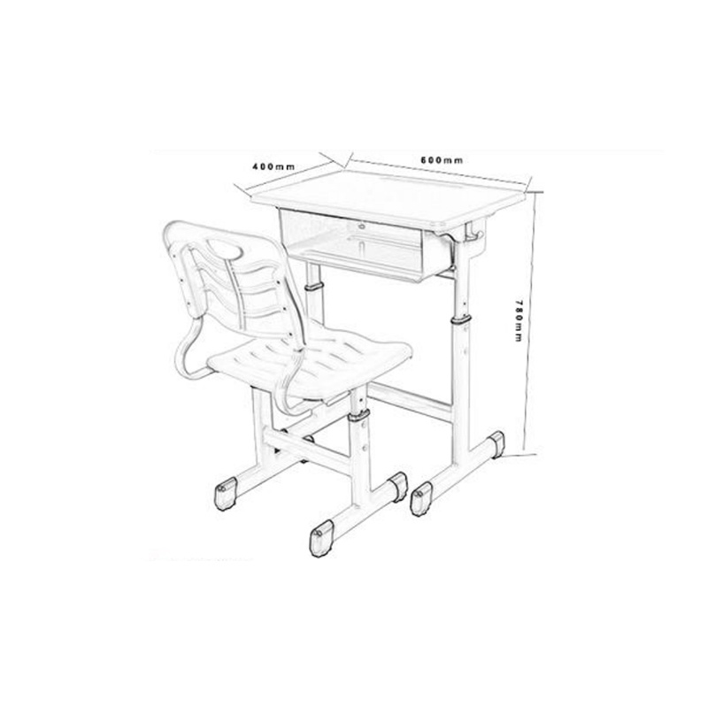 UC-A0703 Escritorio y silla de estudiante de altura ajustable