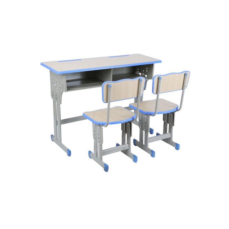UC-A2402 Escritorio doble con respaldo y silla para formación moderna