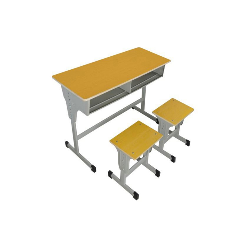 UC-A2501 Escritorio doble de madera y sillas para aula moderna