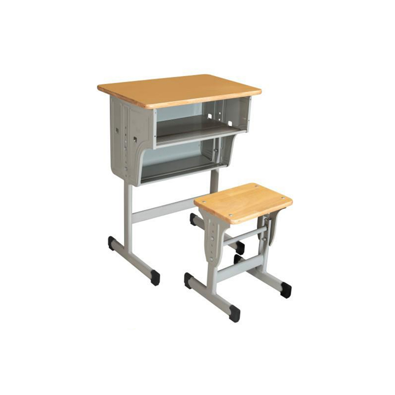 UC-A2702 Escritorio y silla de madera con respaldo para escuelas