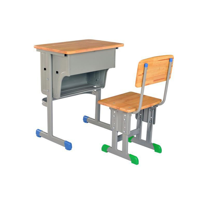 UC-A2802 Escritorio individual de madera con silla de respaldo confiable (doble capa)