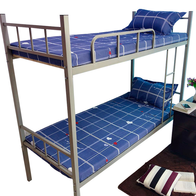 Cama de hierro de dos pisos para dormitorio estudiantil