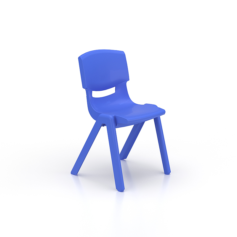 Silla escolar de plástico púrpura