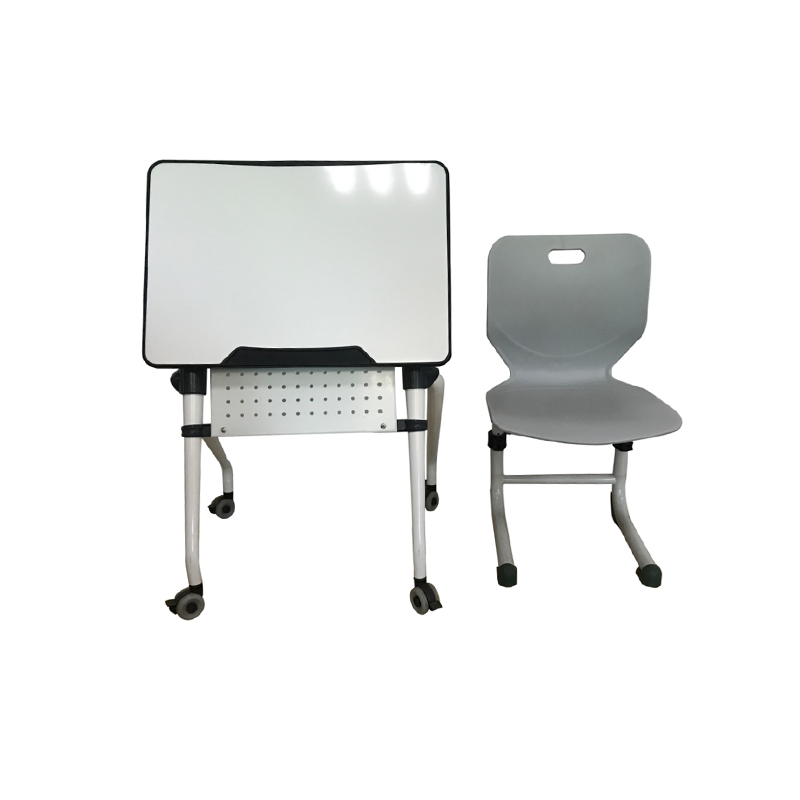 Escritorio móvil y silla plegable