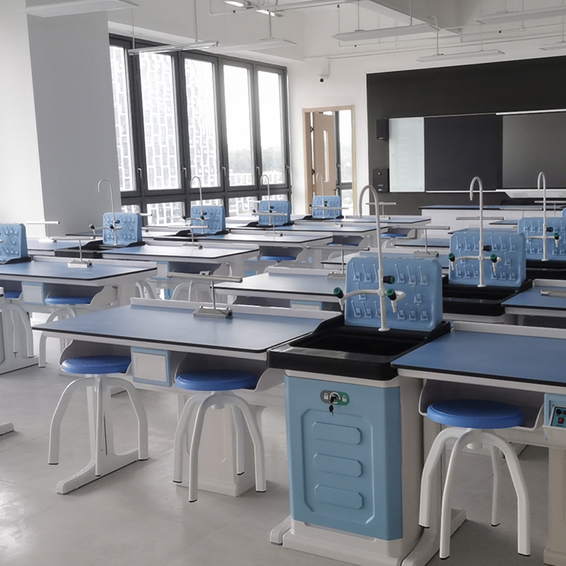 Muebles de laboratorio de acero y madera