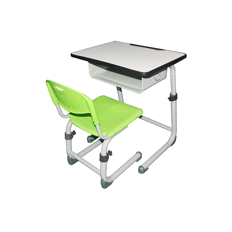 Escritorio y silla de aula moderna