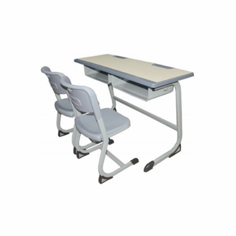 HS-D024 Escritorio y sillas tubulares para varias personas en forma de C